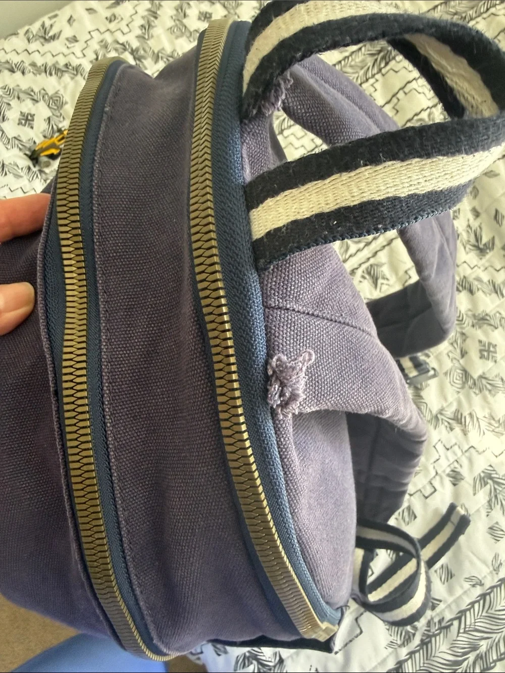 Ralph Lauren Navy Backpack with American Flag Patch